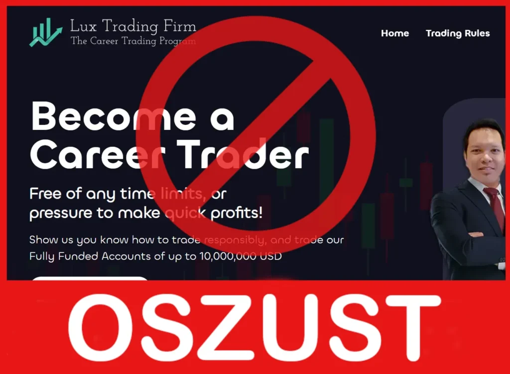 Lux Trading Firm twarz ekran