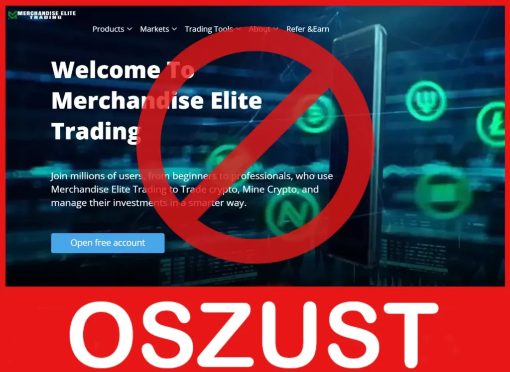 Merchandise Elite Trading twarz ekran