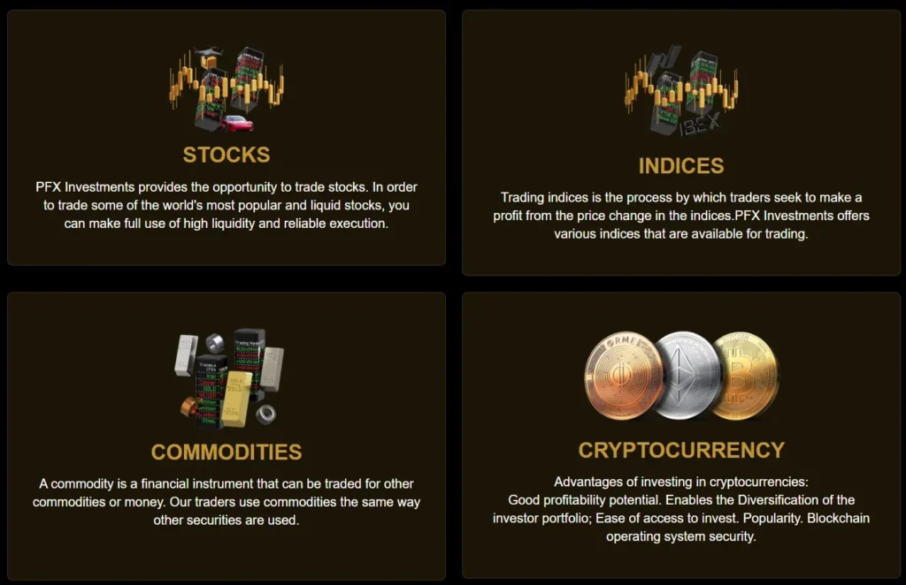 PFX Investments 1 ekran