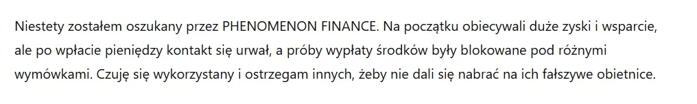 PHENOMENON FINANCE 3 ekran