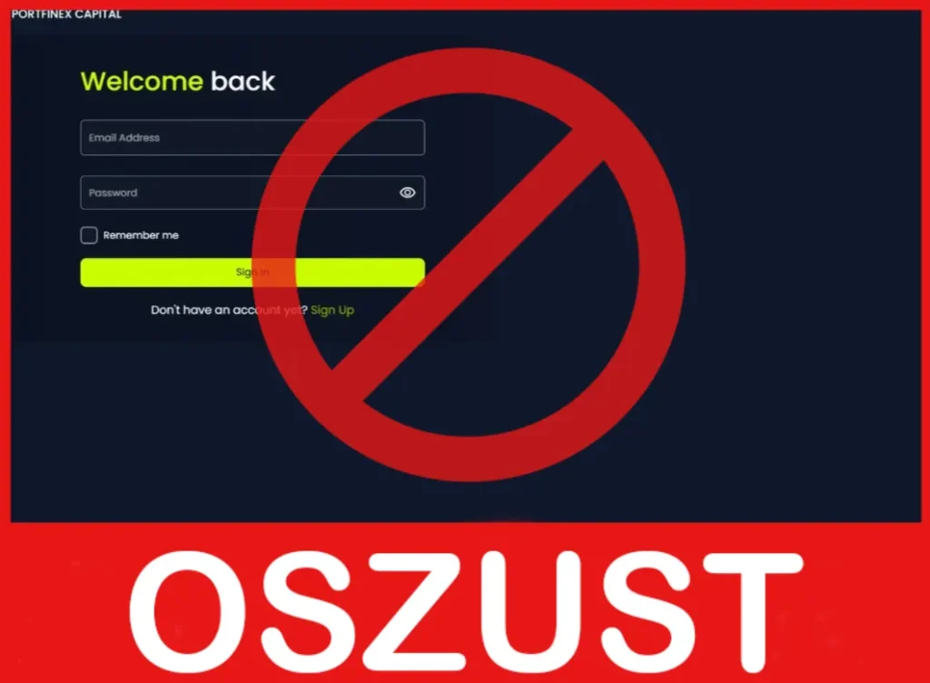 PORTFINEX CAPITAL twarz ekran