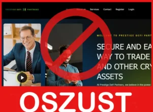 Prestige Defi Partners twarz ekran