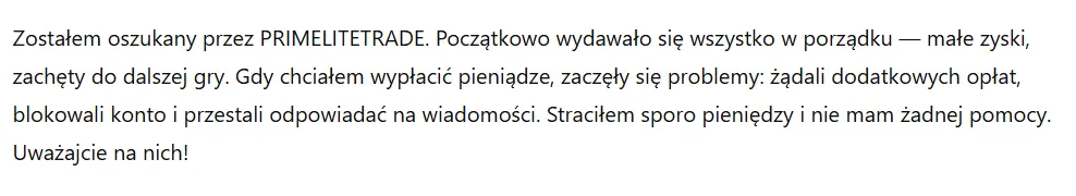 PRIMELITETRADE 3 ekran