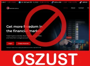 Quantsyde Capitals twarz ekran