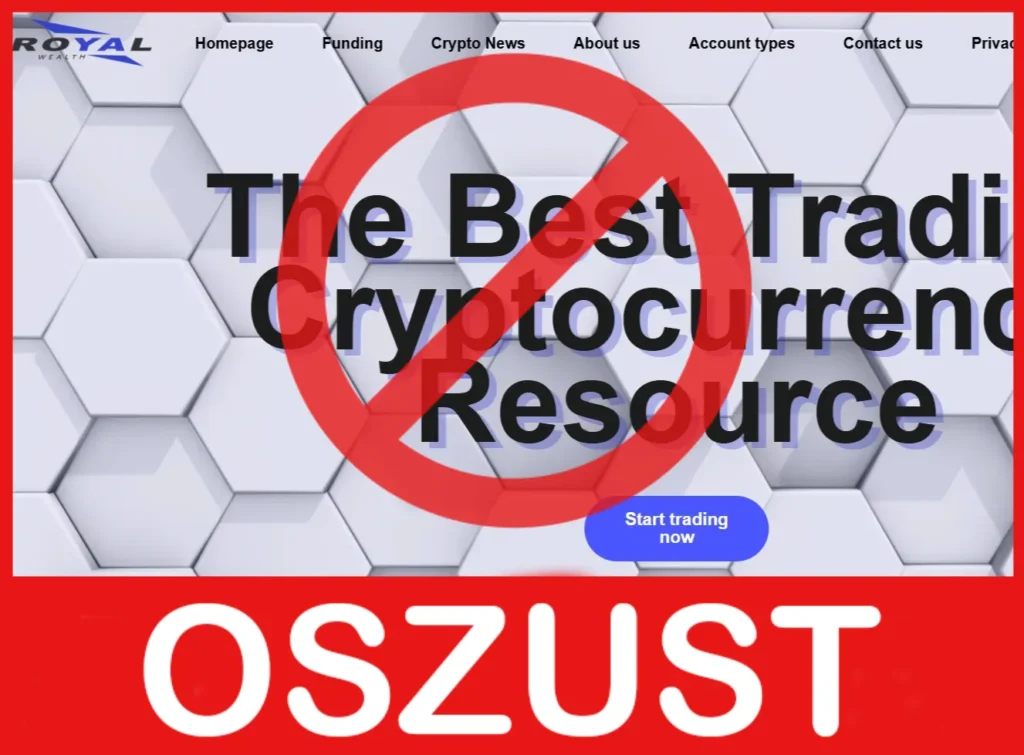 Royal Wealth twarz ekran