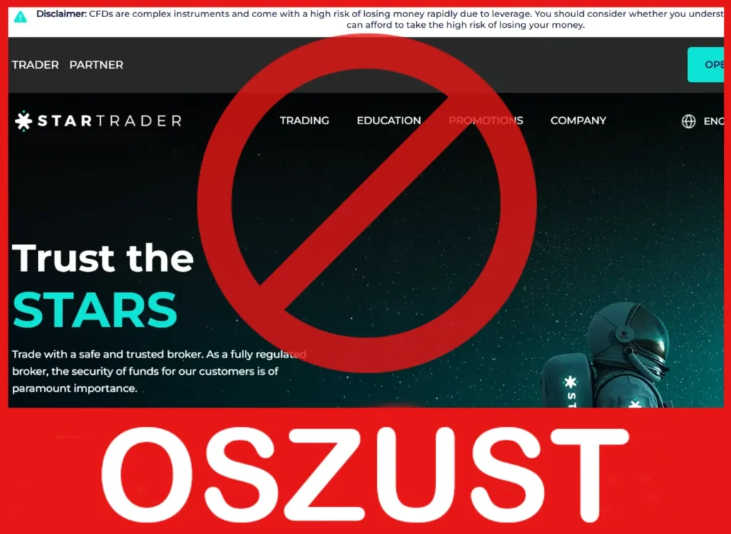 STARTRADER twarz ekran