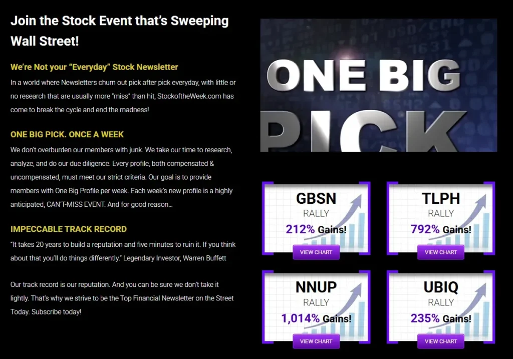 Stock of The Week 1 ekran