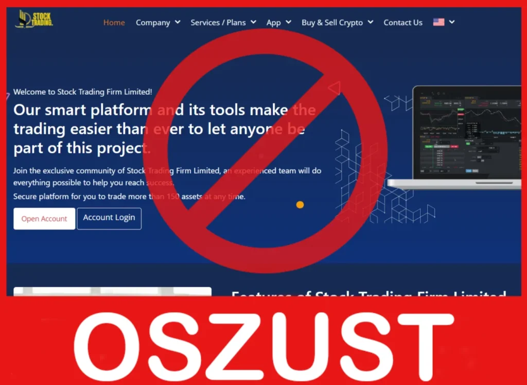 Stock Trading Firm Limited twarz ekran