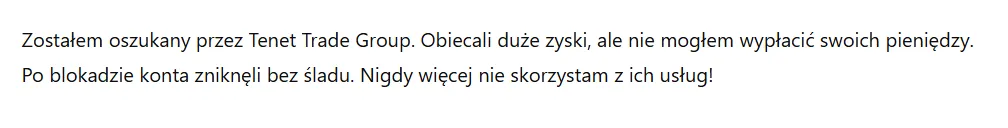 Tenet Trade Group 3 ekran