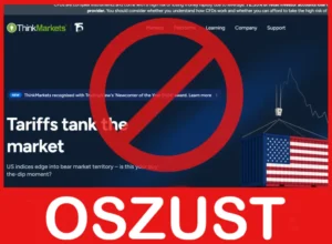 ThinkMarkets twarz ekran