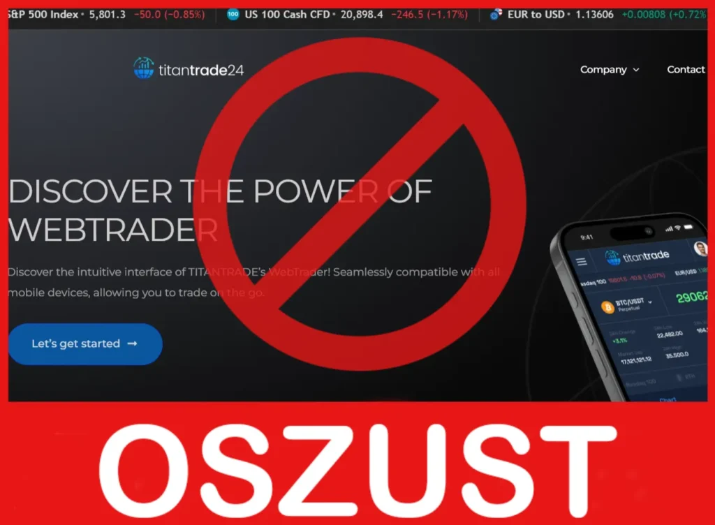 TITANTRADE24 twarz ekran