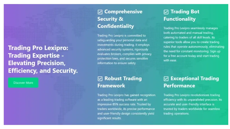 Trading Pro Lexipro 2 ekran