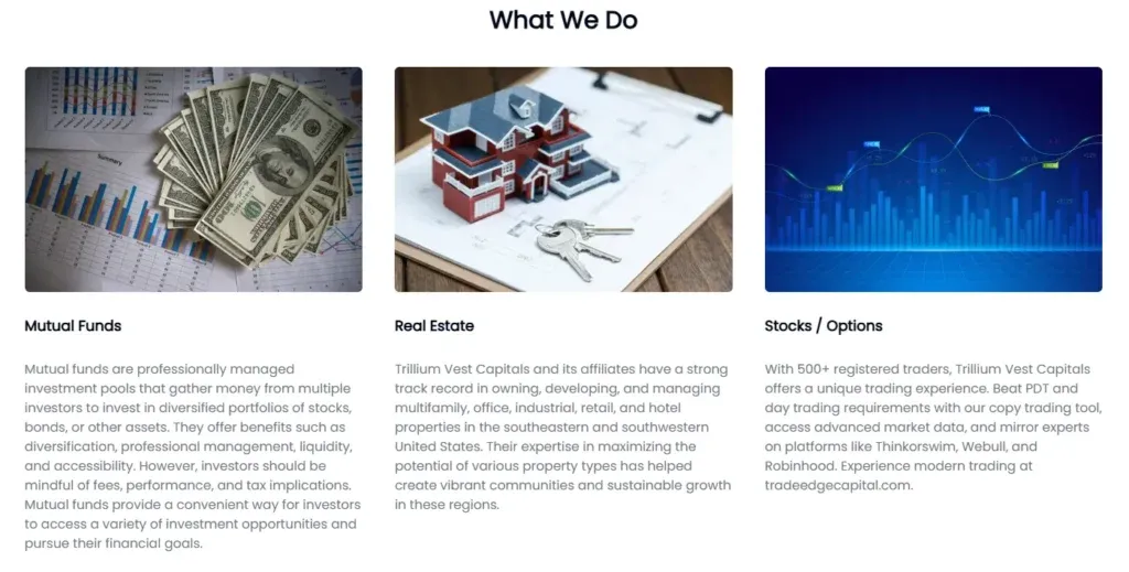 Trillium Vest Capitals 1 ekran