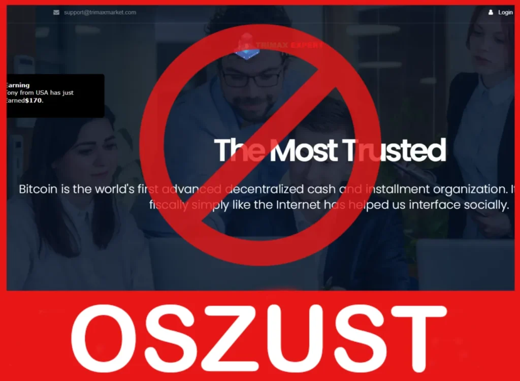 TrimaxExpert Trade twarz ekran