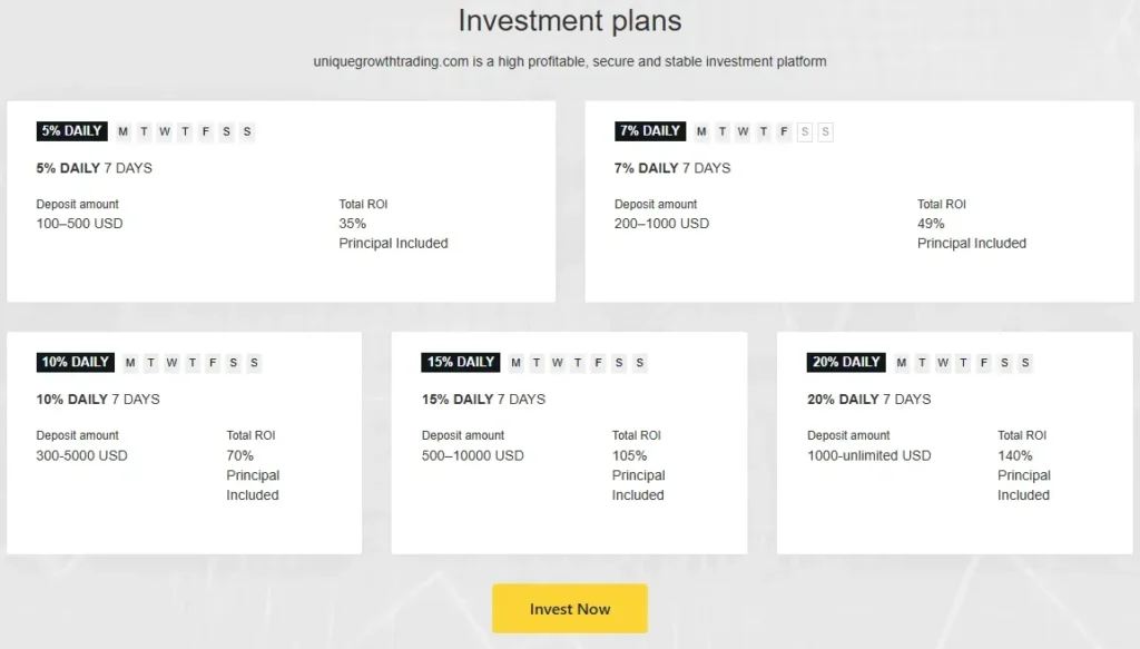 Unique Growth Trade 2 ekran