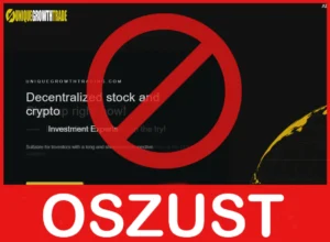 Unique Growth Trade twarz ekran