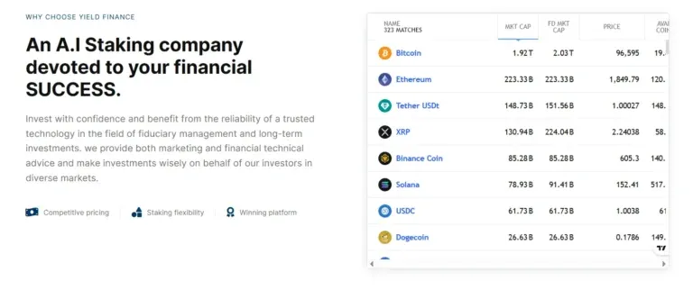 Yield Finance 2 ekran