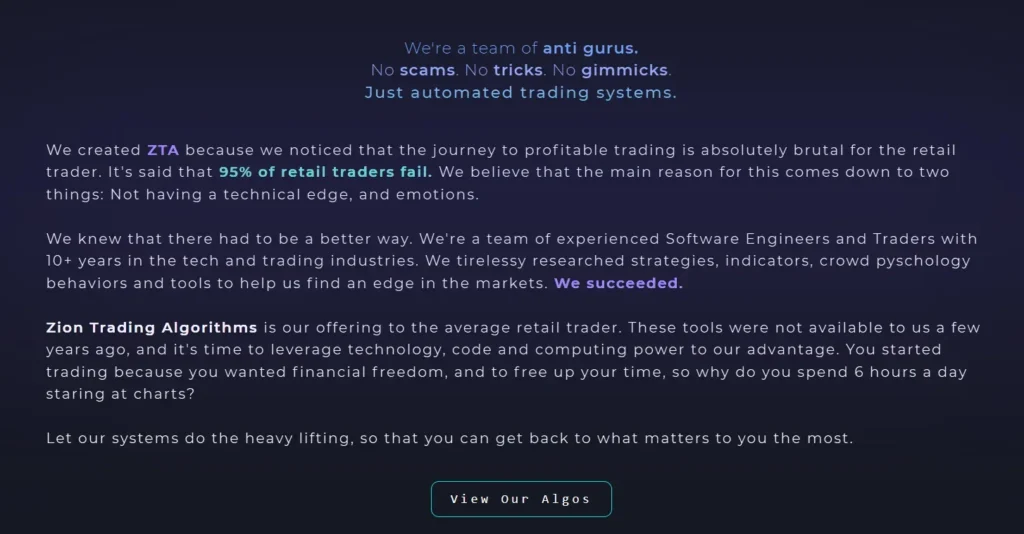 Zion Trading Algos 2 ekran