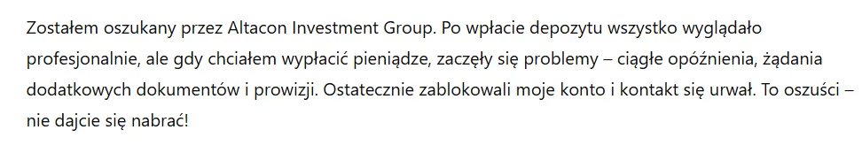 Altacon Investment Group 3 ekran