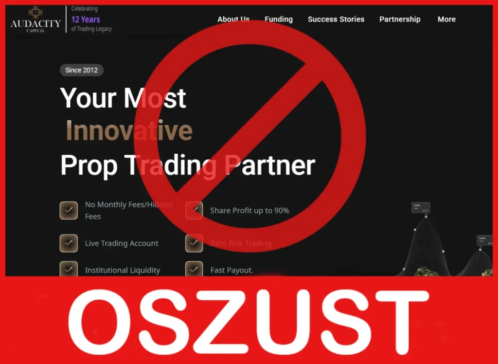 AudaCity Capital twarz ekran