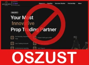 AudaCity Capital twarz ekran