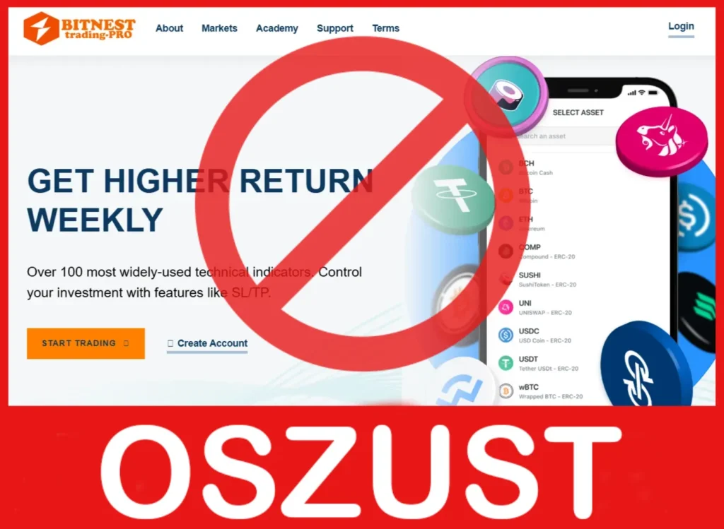 Bitnest Trading Pro twarz ekran