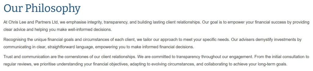 Chris Lee and Partners Ltd 2 ekran