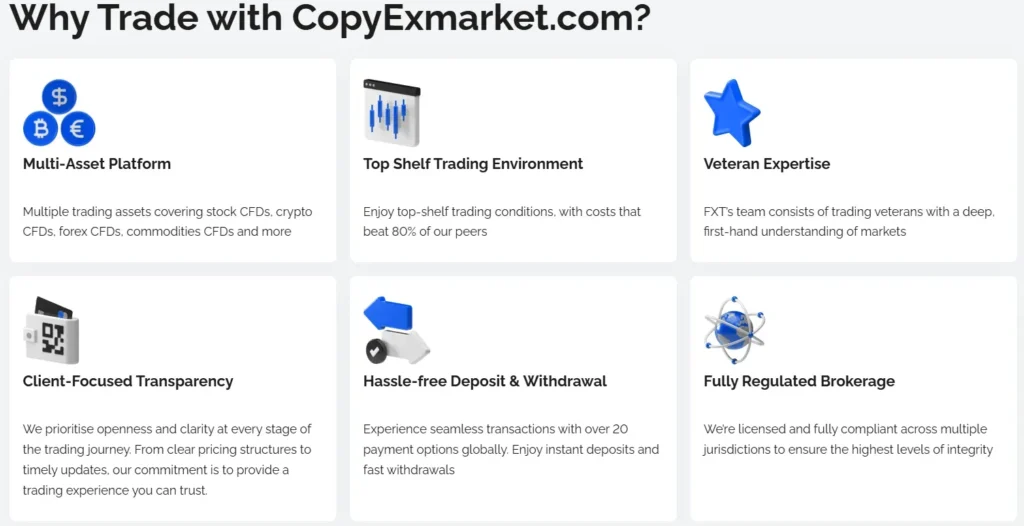 CopyEx Market 1 ekran