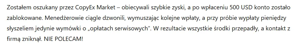 CopyEx Market 3 ekran