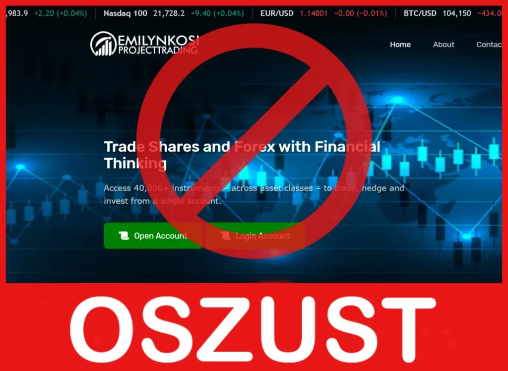 EmilyNkosi Projecttrading twarz ekran