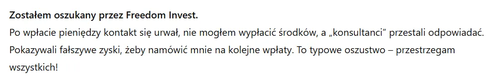 Freedom Invest 3 ekran