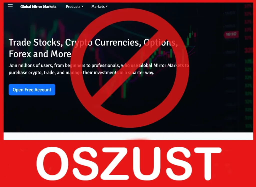 Global Mirror Markets twarz ekran