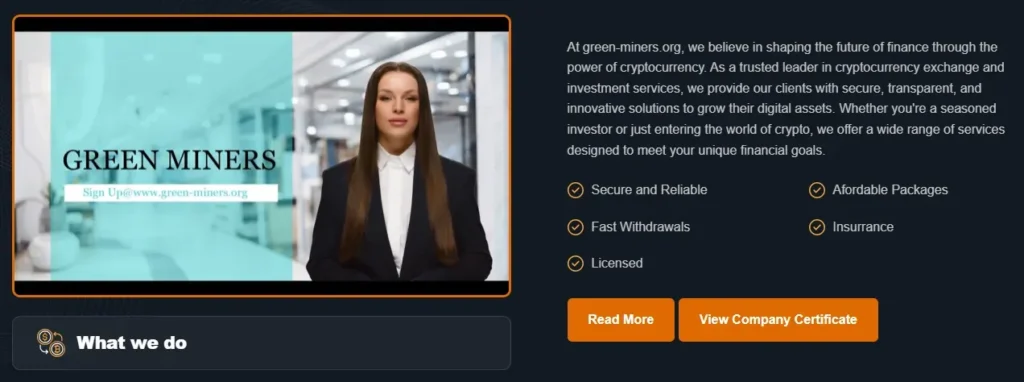 Green-Miners 1 ekran