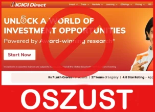 Icici Direct twarz ekran
