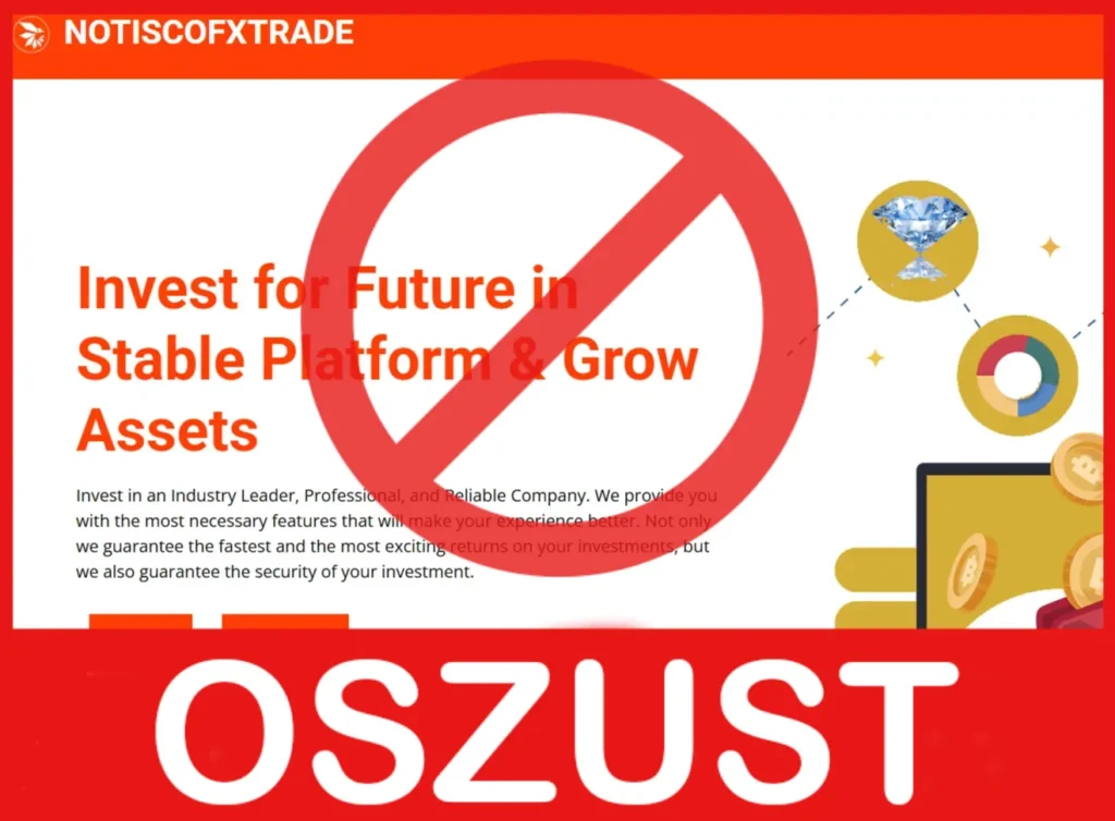 Notiscofxtrade twarz ekran