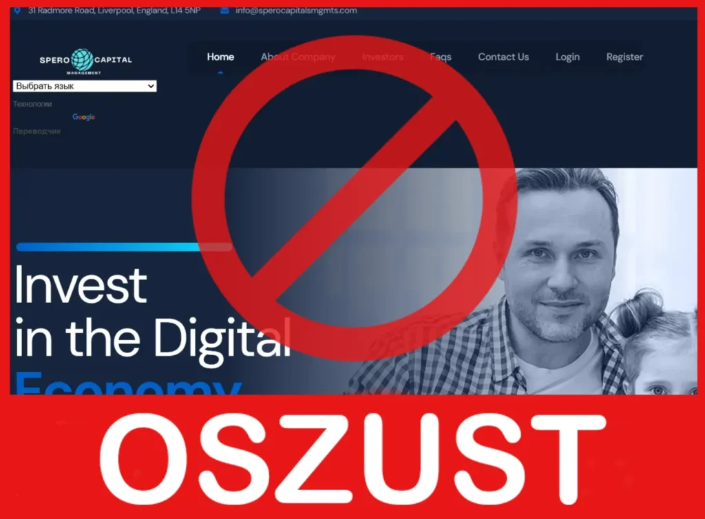 Spero Capitals Management twarz ekran