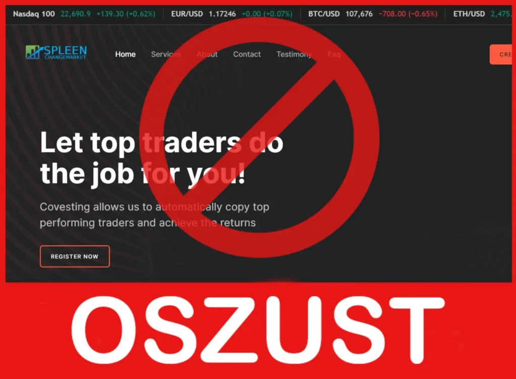 Spleenchange Market twarz ekran