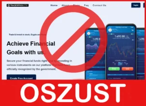 Traderprobotic twarz ekran