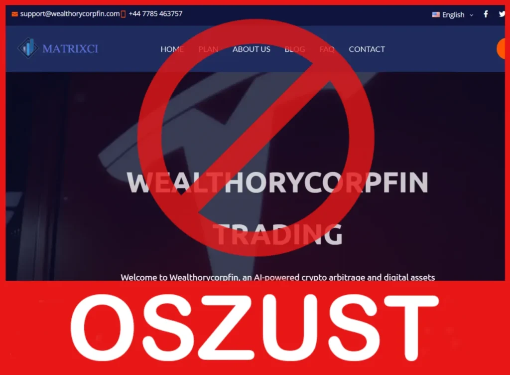 Wealthorycorpfin twarz ekran