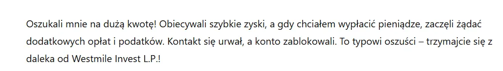 Westmile Invest L.P. 3 ekran