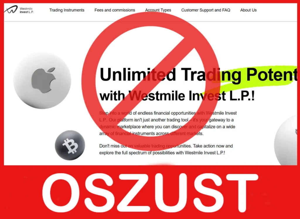 Westmile Invest L.P. twarz ekran