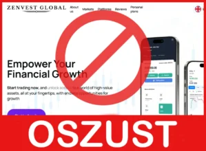 Zenvest Global twarz ekran