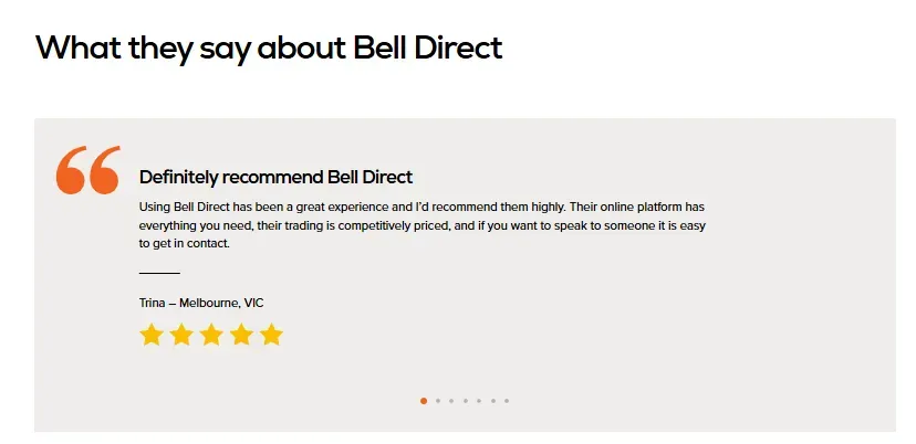 Bell Direct 1 ekran