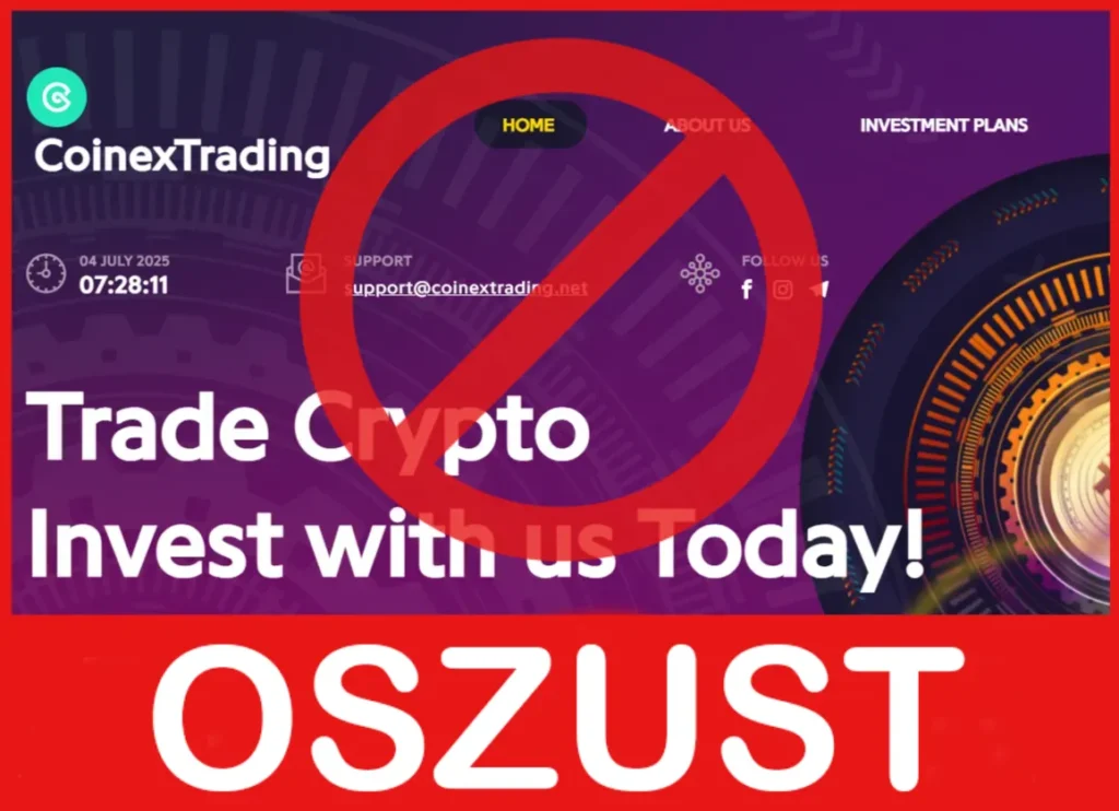 CoinexTrading twarz ekran