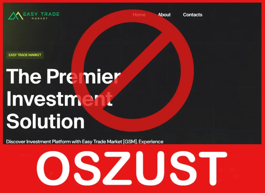 Easy Trade Market twarz ekran