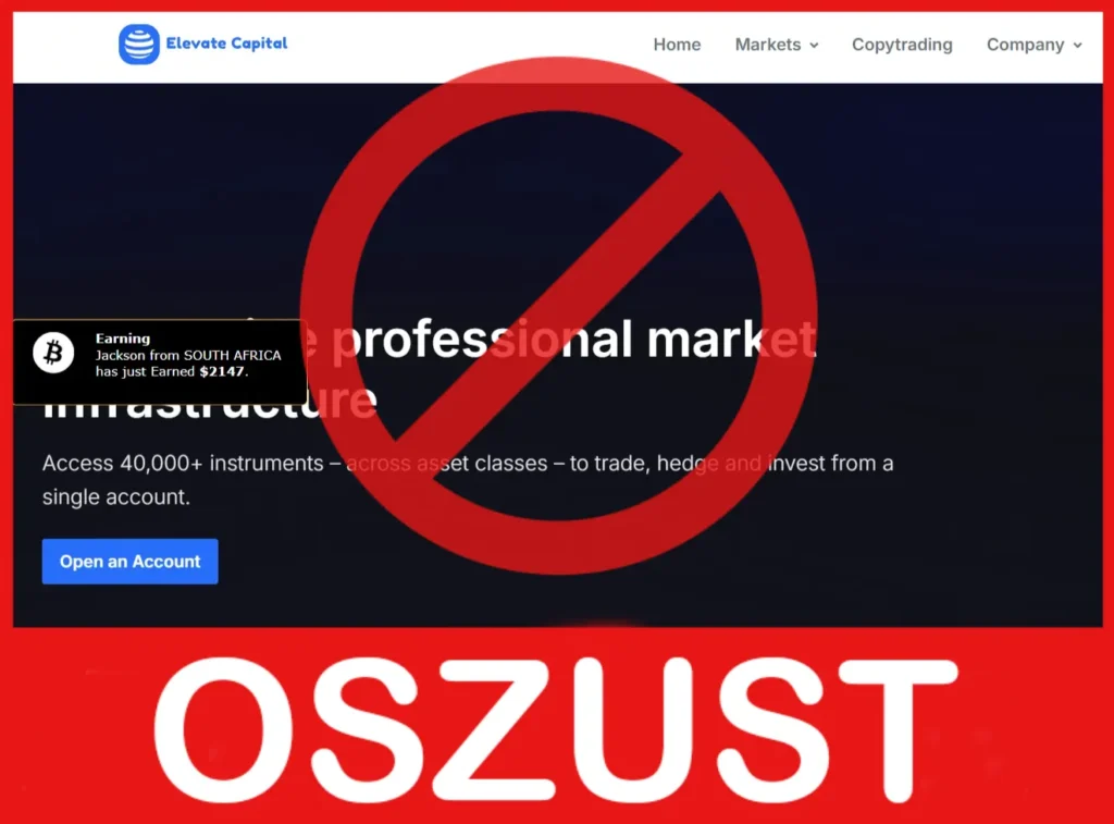 Elevate Capital twarz ekran