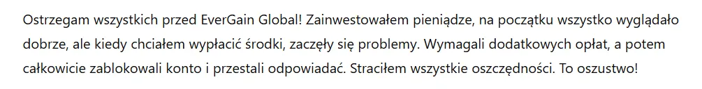 EverGain Global 3 ekran