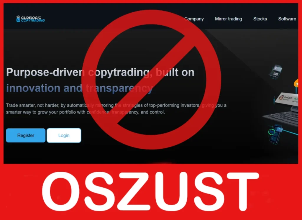 Glide Logic Copy Trading twarz ekran