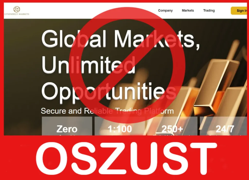 GTSENERGY MARKETS twarz ekran