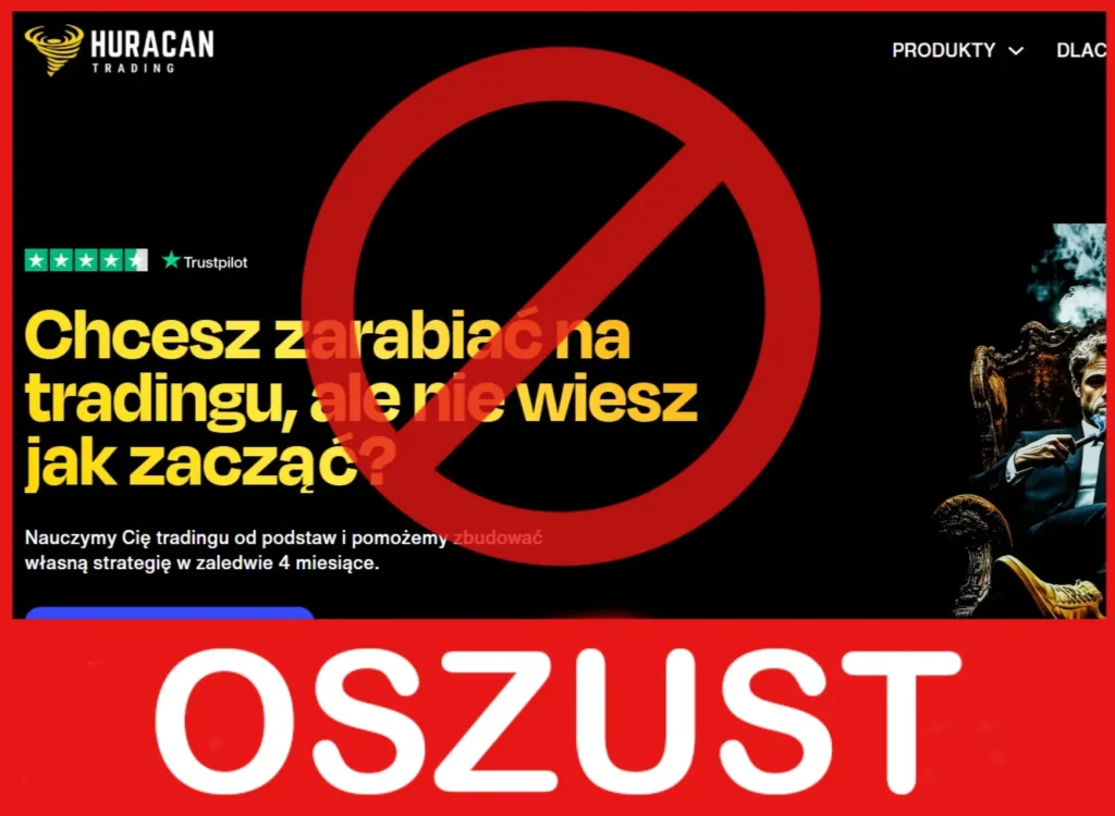 Huracan Trading twarz ekran